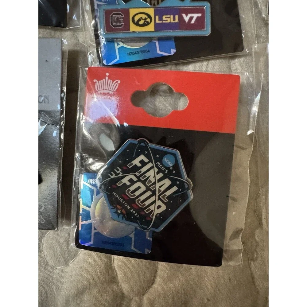 Lot of Six 6 CBS Sports NCAA Basketball Final Four Championship Pins